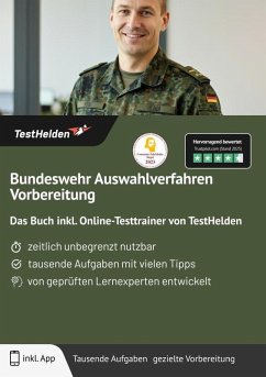 Cover Bundeswehr Auswahlverfahren Vorbereitung: Das Buch inkl. Online-Testtrainer von TestHelden