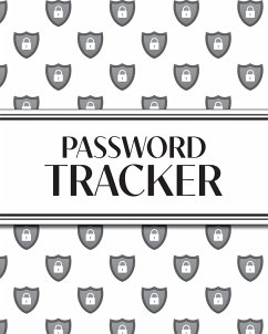 XL Large Print Password Tracker (Lock Shield Gray) - Revive Stationery