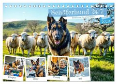 Schäferhund 24/7 - Keine Pause für echte Helden (Tischkalender 2026 DIN A5 quer), CALVENDO Monatskalender Schäferhund 24/7 - Keine Pause für echte Helden (Tischkalender 2026 DIN A5 quer), CALVENDO Monatskalender