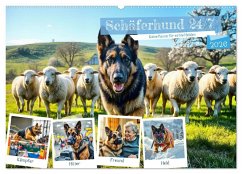 Schäferhund 24/7 - Keine Pause für echte Helden (Wandkalender 2026 DIN A2 quer), CALVENDO Monatskalender Schäferhund 24/7 - Keine Pause für echte Helden (Wandkalender 2026 DIN A2 quer), CALVENDO Monatskalender