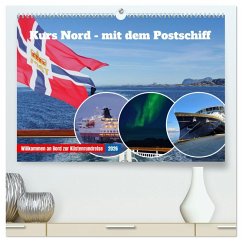 Kurs Nord - mit dem Postschiff (hochwertiger Premium Wandkalender 2026 DIN A2 quer), Kunstdruck in Hochglanz Kurs Nord - mit dem Postschiff (hochwertiger Premium Wandkalender 2026 DIN A2 quer), Kunstdruck in Hochglanz