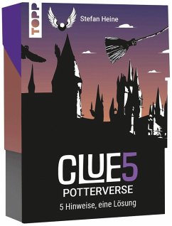 Cover CLUE5 #Potterverse. 5 Hinweise, nur eine Lösung. Das Trend-Quiz für deine Tasche