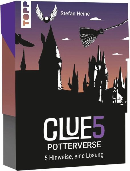 CLUE5 #Potterverse. 5 Hinweise, nur eine Lösung. Das Trend-Quiz für deine Tasche CLUE5 #Potterverse. 5 Hinweise, nur eine Lösung. Das Trend-Quiz für deine Tasche