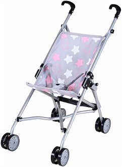 Cover Knorrtoys 12644 - Puppenbuggy Sim Star Grey Pink, klappbar, Schieberhöhe: 55cm