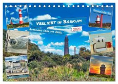 Cover Verliebt in Borkum (Tischkalender 2026 DIN A5 quer), CALVENDO Monatskalender