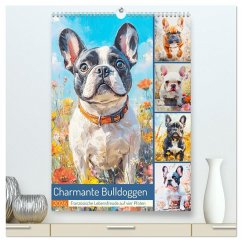 Cover Charmante Bulldoggen. Französische Lebensfreude auf vier Pfoten (hochwertiger Premium Wandkalender 2026 DIN A2 hoch), Kunstdruck in Hochglanz