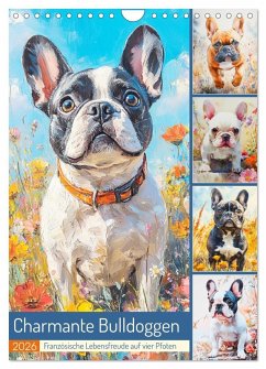 Cover Charmante Bulldoggen. Französische Lebensfreude auf vier Pfoten (Wandkalender 2026 DIN A4 hoch), CALVENDO Monatskalender