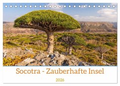 Socotra - Zauberhafte Insel (Tischkalender 2026 DIN A5 quer), CALVENDO Monatskalender Cover Socotra - Zauberhafte Insel (Tischkalender 2026 DIN A5 quer), CALVENDO Monatskalender