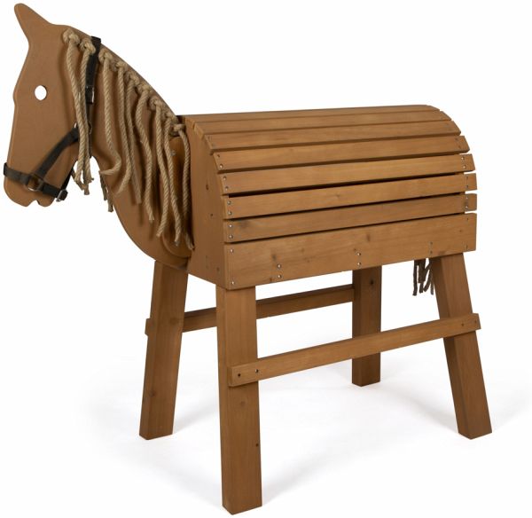 Holzpferd braun Holzpferd braun