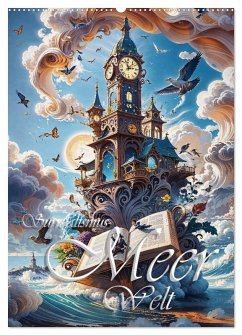 Surrealismus Meer WELT - Digitale Kunst (Wandkalender 2026 DIN A2 hoch), CALVENDO Monatskalender Surrealismus Meer WELT - Digitale Kunst (Wandkalender 2026 DIN A2 hoch), CALVENDO Monatskalender