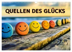 Quellen des Glücks (Wandkalender 2026 DIN A3 quer), CALVENDO Monatskalender
