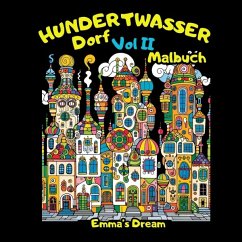 Cover Hundertwasser Dorf vol 2 Malbuch