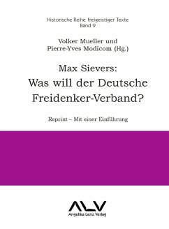 Cover Max Sievers: Was will der Deutsche Freidenker-Verband?