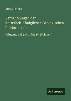 Cover Verhandlungen der Kaiserlich-Königlichen Geologischen Reichsanstalt