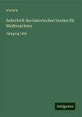 Zeitschrift des historischen Vereins für Niedersachsen Zeitschrift des historischen Vereins für Niedersachsen
