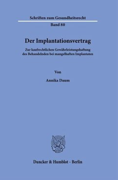 Cover Der Implantationsvertrag