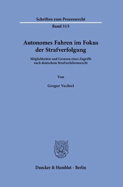 Cover Autonomes Fahren im Fokus der Strafverfolgung Bd. 315