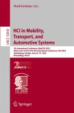 HCI in Mobility, Transport, and Automotive Systems