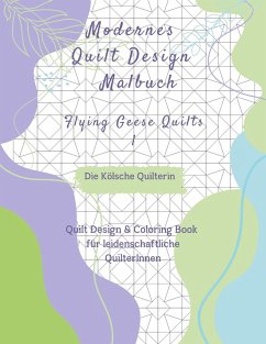 Cover Modernes Quilt Design Malbuch
