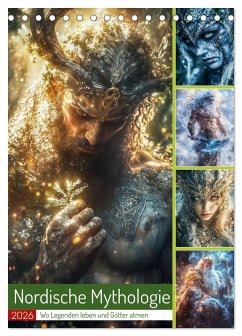 Cover Nordische Mythologie (Tischkalender 2026 DIN A5 hoch), CALVENDO Monatskalender