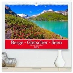 Cover Berge - Gletscher - Seen (hochwertiger Premium Wandkalender 2026 DIN A2 quer), Kunstdruck in Hochglanz