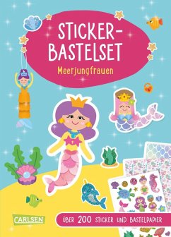 Cover Bastelset für Kinder: Sticker-Bastelset: Meerjungfrauen