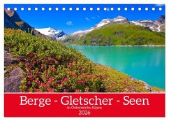 Cover Berge - Gletscher - Seen (Tischkalender 2026 DIN A5 quer), CALVENDO Monatskalender