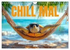 CHILL MAL - Entspannte Schildkröten beim Faulenzen (Wandkalender 2026 DIN A4 quer), CALVENDO Monatskalender CHILL MAL - Entspannte Schildkröten beim Faulenzen (Wandkalender 2026 DIN A4 quer), CALVENDO Monatskalender