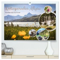 Naturparadies Allgäu - Von Oberstdorf bis Füssen (hochwertiger Premium Wandkalender 2026 DIN A2 quer), Kunstdruck in Hochglanz