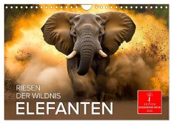 Cover Elefanten - Riesen der Wildnis (Wandkalender 2026 DIN A4 quer), CALVENDO Monatskalender