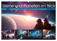Sterne und Planeten im Blick (Wandkalender 2026 DIN A2 quer), CALVENDO Monatskalender