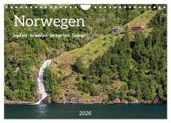 Norwegen. Sognefjord - Aurlandsfjord - Geirangerfjord - Stavanger (Wandkalender 2026 DIN A4 quer), CALVENDO Monatskalender Norwegen. Sognefjord - Aurlandsfjord - Geirangerfjord - Stavanger (Wandkalender 2026 DIN A4 quer), CALVENDO Monatskalender