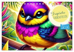 Cover Tropische Farbenfreude (Tischkalender 2026 DIN A5 quer), CALVENDO Monatskalender