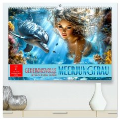 Cover Geheimnisvolle Meerjungfrau (hochwertiger Premium Wandkalender 2026 DIN A2 quer), Kunstdruck in Hochglanz