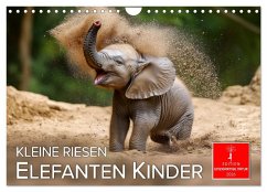 Cover Elefanten Kinder - kleine Riesen (Wandkalender 2026 DIN A4 quer), CALVENDO Monatskalender