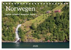 Norwegen. Sognefjord - Aurlandsfjord - Geirangerfjord - Stavanger (Tischkalender 2026 DIN A5 quer), CALVENDO Monatskalender Norwegen. Sognefjord - Aurlandsfjord - Geirangerfjord - Stavanger (Tischkalender 2026 DIN A5 quer), CALVENDO Monatskalender