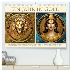 Cover Ein Jahr in Gold (hochwertiger Premium Wandkalender 2026 DIN A2 quer), Kunstdruck in Hochglanz