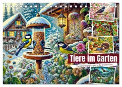 Cover Tiere im Garten - Tierische Begegnungen in der grünen Oase (Tischkalender 2026 DIN A5 quer), CALVENDO Monatskalender