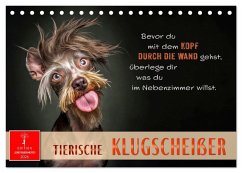Tierische Klugscheißer (Tischkalender 2026 DIN A5 quer), CALVENDO Monatskalender Tierische Klugscheißer (Tischkalender 2026 DIN A5 quer), CALVENDO Monatskalender