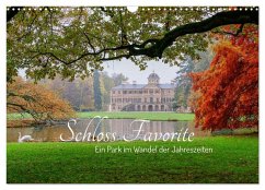Cover Schloss Favorite - Ein Park im Wandel der Jahreszeiten (Wandkalender 2026 DIN A3 quer), CALVENDO Monatskalender