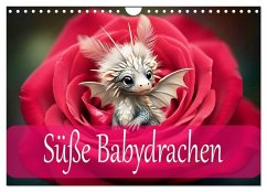 Süße Babydrachen (Wandkalender 2026 DIN A4 quer), CALVENDO Monatskalender