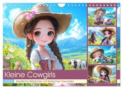 Kleine Cowgirls. Niedliche Mädchen mit tierischen Freunden (Wandkalender 2026 DIN A4 quer), CALVENDO Monatskalender Kleine Cowgirls. Niedliche Mädchen mit tierischen Freunden (Wandkalender 2026 DIN A4 quer), CALVENDO Monatskalender