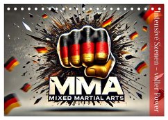 MMA Germany - Mixed Martial Arts Power (Tischkalender 2026 DIN A5 quer), CALVENDO Monatskalender