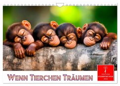 Wenn Tierchen träumen (Wandkalender 2026 DIN A4 quer), CALVENDO Monatskalender Cover Wenn Tierchen träumen (Wandkalender 2026 DIN A4 quer), CALVENDO Monatskalender