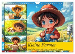 Kleine Farmer. Niedliche Jungs mit ihren tierischen Freunden (Wandkalender 2026 DIN A4 quer), CALVENDO Monatskalender Kleine Farmer. Niedliche Jungs mit ihren tierischen Freunden (Wandkalender 2026 DIN A4 quer), CALVENDO Monatskalender