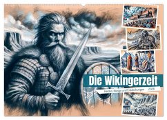 Cover Die Wikingerzeit - Helden, Könige und Entdeckungen (Wandkalender 2026 DIN A2 quer), CALVENDO Monatskalender