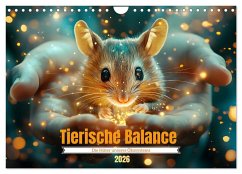 Tierische Balance (Wandkalender 2026 DIN A4 quer), CALVENDO Monatskalender