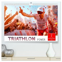Triathlon Power (hochwertiger Premium Wandkalender 2026 DIN A2 quer), Kunstdruck in Hochglanz
