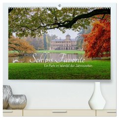 Cover Schloss Favorite - Ein Park im Wandel der Jahreszeiten (hochwertiger Premium Wandkalender 2026 DIN A2 quer), Kunstdruck in Hochglanz