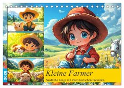 Kleine Farmer. Niedliche Jungs mit ihren tierischen Freunden (Tischkalender 2026 DIN A5 quer), CALVENDO Monatskalender Kleine Farmer. Niedliche Jungs mit ihren tierischen Freunden (Tischkalender 2026 DIN A5 quer), CALVENDO Monatskalender